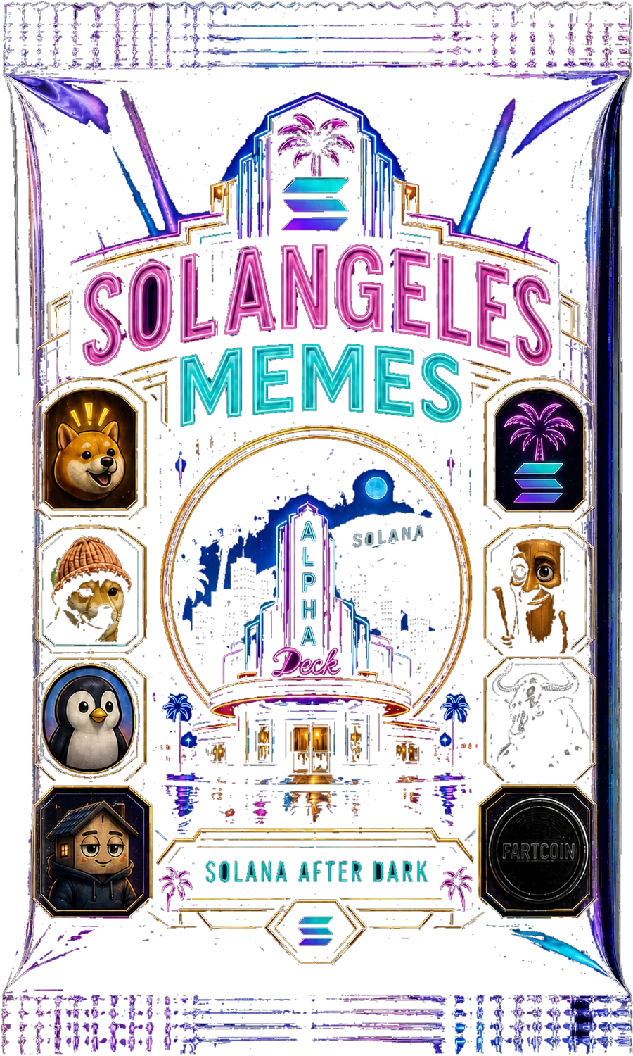 Solangeles Solana Memes midnight-cinema sealed pack artwork